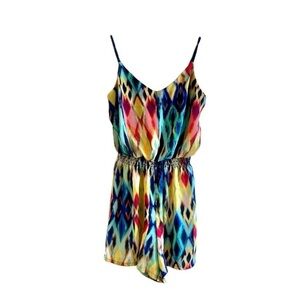 MAURICES, NWOT, 100% POLYESTER, TIE-DYED ROMPER. ELASTIC WAIST. SIZE S